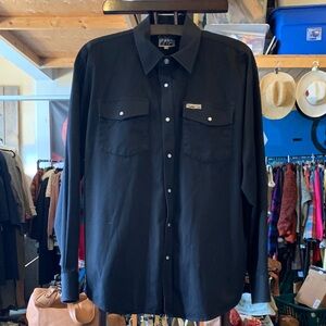 Kodiak Black Casual Pearlsnap Button Down Shirt